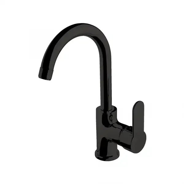 NEWARC DOMINO DÖNERLİ LAVABO BATARYASI SİYAH